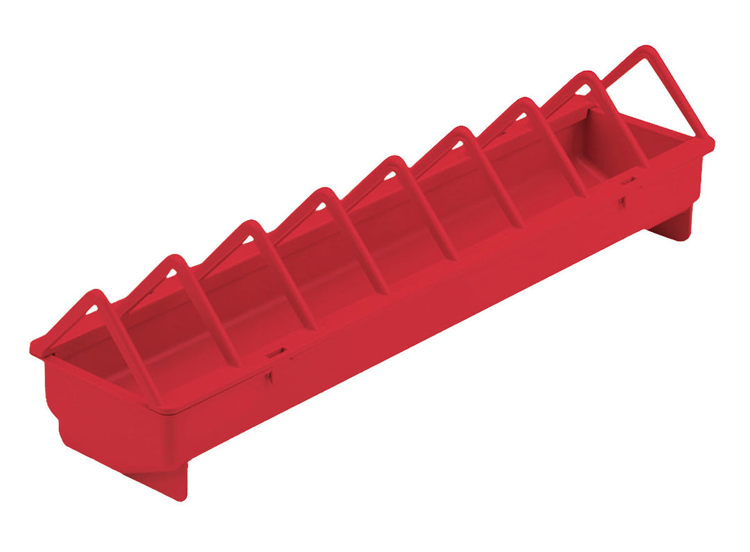 Miller - Mangeoire-Auge en Plastique avec Grille - Mangeoire pour Poules