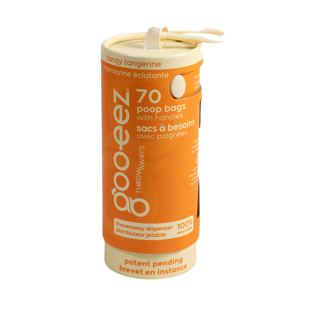 GOO-EEZ Sac Ramassage (70) & Distributeur Manderine Éclatante