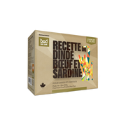Big Country Raw Fare Game - Dinde, Sardine et Boeuf - Nourriture Crue Congelée pour Chats