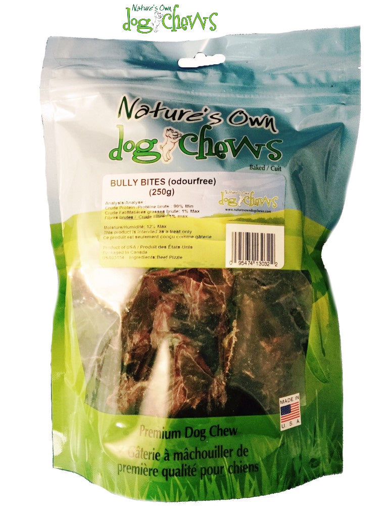 Nature's Own - Morceaux de Boeuf Sans Odeur USA 250 g - Gâteries Naturelles pour Chiens
