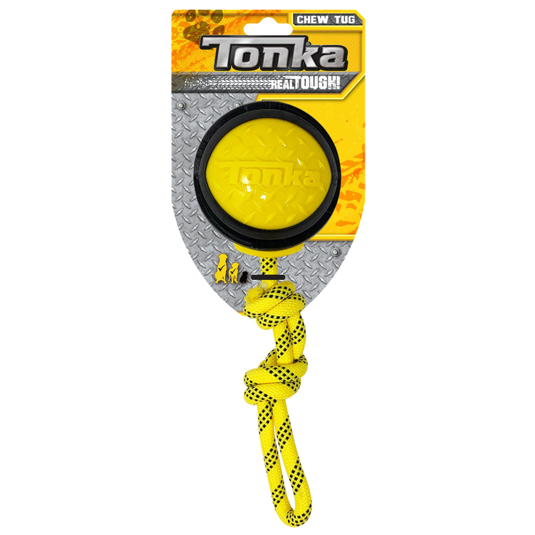 Tonka - Jouet Balle Diamantée avec Corde 4" pour Chiens