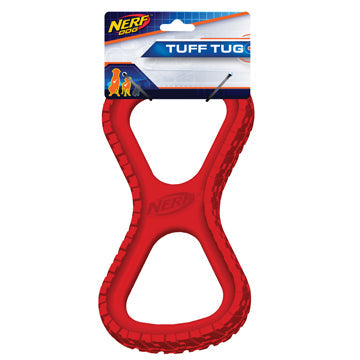 Nerf Dog - Jouet à Tirer en Forme de 8 à Texture de Pneu pour Chiens, Grand (25.4 cm)