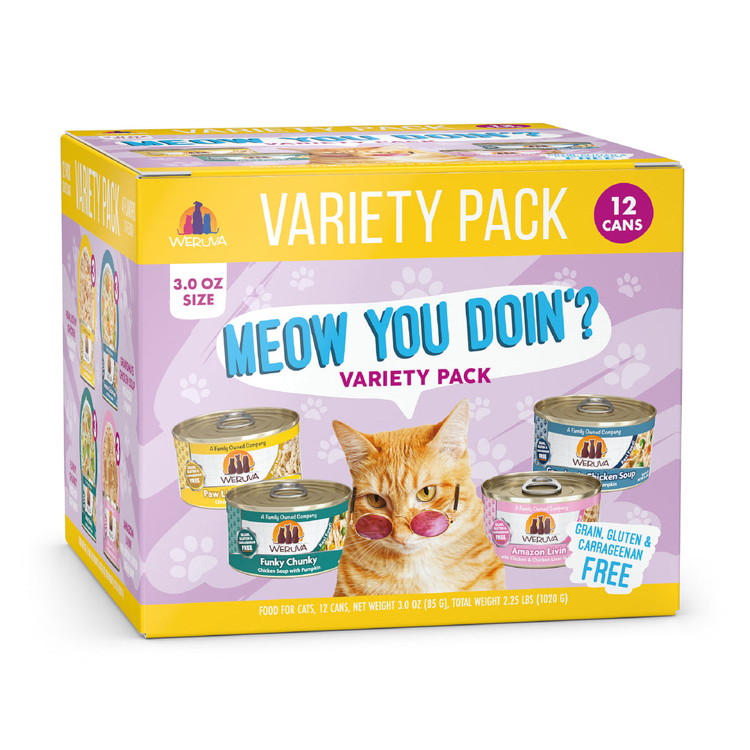 Weruva - Chat Assortiments de 12 x 85 g - Nourriture Humide Sans Grains pour Chats