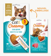 Catit Creamy - Thon avec Taurine - Gâteries à Lécher Sans Grains pour Chats