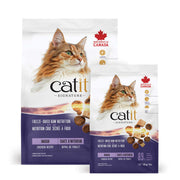 Catit Signature - Poulet - Nourriture Sèche avec Ingrédients Lyophilisés pour Chats Adultes d'Intérieur