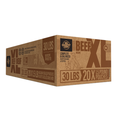 Big Country Raw - Recette XL Boeuf - Nourriture Crue Congelée pour Chiens de Grandes Races
