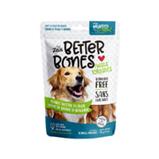 Zeus Better Bones - Bâtonnets Torsadés Saveur de Beurre d'Arachide Enrobés de Poulet - Gâteries Sans Cuir Brut pour Chiens