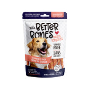 Zeus Better Bones - Bâtonnets Torsadés Saveur de Saumon Enrobés de Poulet - Gâteries Sans Cuir Brut pour Chiens