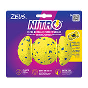 Nitro Zeus - Balle Lestée Agrippante 12.4 cm - Jouet Ultra Robuste et Durable pour Chiens