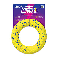 Nitro Zeus - Anneau 16 cm - Jouet à Lancer Ultra Robuste et Durable pour Chiens