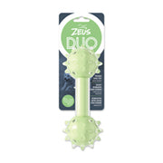 Duo Zeus - Haltère Cramponné, Parfum de Menthe - Jouet à Mâcher pour Chiens