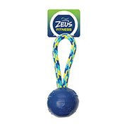Fitness Zeus - Balle avec Corde 22.9 cm - Jouet à Tirer ou Rapporter pour Chiens