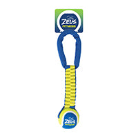 Fitness Zeus - Balle de Tennis avec Scoubidou Balistique 30.5 cm - Jouet à Tirer pour Chiens