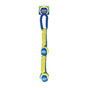 Fitness Zeus - Double Balle de Tennis avec Scoubidou Balistique 50.8 cm - Jouet à Tirer pour Chiens
