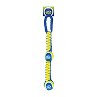 Fitness Zeus - Double Balle de Tennis avec Scoubidou Balistique 50.8 cm - Jouet à Tirer pour Chiens