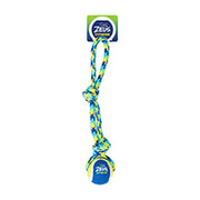 Fitness Zeus - Corde Nouée avec Balle de Tennis 43.2 cm - Jouet à Tirer pour Chiens