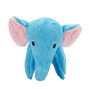 Safari Zeus - Éléphant Bleu 16.5 cm - Jouet en Peluche avec Couineur pour Chiens