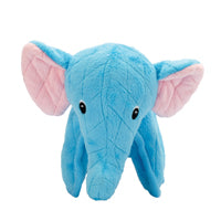 Safari Zeus - Éléphant Bleu 16.5 cm - Jouet en Peluche avec Couineur pour Chiens