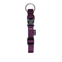 ZEUS Collier Réglable Nylon L 3/4x14-22" Aubergine