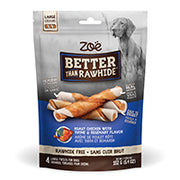 Zoë Better Than Rawhide - Bâtonnets Saveur de Poulet Rôti avec Thym et Romarin - Gâteries Sans Cuir Brut pour Chiens