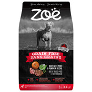 Zoë - Chien Boeuf avec Pois et Citrouille - Nourriture Sèche Sans Grains pour Chiens