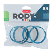 ZOLUX Bagues de Raccordement Rody 3 Bleue x4 pour Petits Animaux