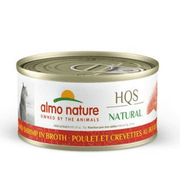 Almo Nature HQS Natural - Chat Poulet avec Crevette au Bouillon - Nourriture Humide pour Chats