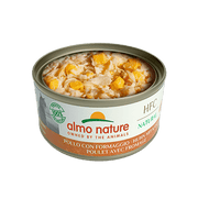 Almo Nature HQS Natural - Chat Poulet avec Fromage au Bouillon - Nourriture Humide pour Chats