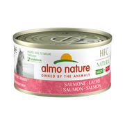 Almo Nature HQS Natural - Chat Saumon au Bouillon - Nourriture Humide pour Chats
