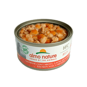 Almo Nature HQS Natural - Chat Saumon avec Carottes au Bouillon - Nourriture Humide pour Chats