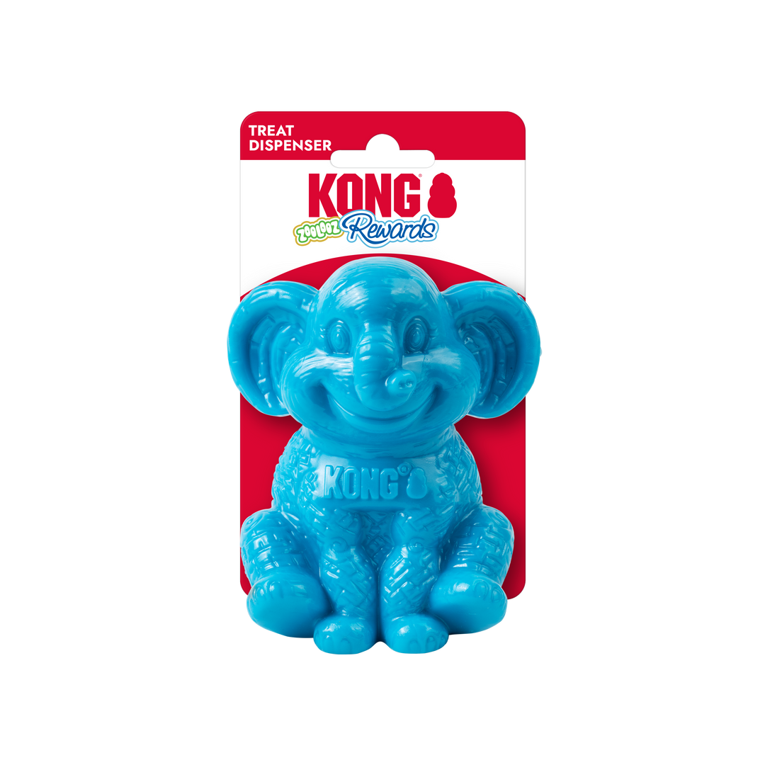 KONG Jouet Chien Rewards Zoolooz Éléphant M