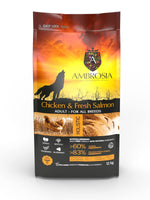 Voir l’image dans la galerie, Ambrosia - Poulet et Saumon - Nourriture Sèche avec Sans Grains pour Chiens Adultes