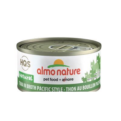 Almo Nature HQS Natural - Chat Thon du Pacifique au Bouillon - Nourriture Humide pour Chats