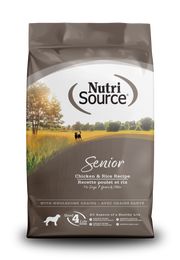 NutriSource - Chien Sénior Poulet et Riz - Nourriture Sèche pour Chiens Âgés