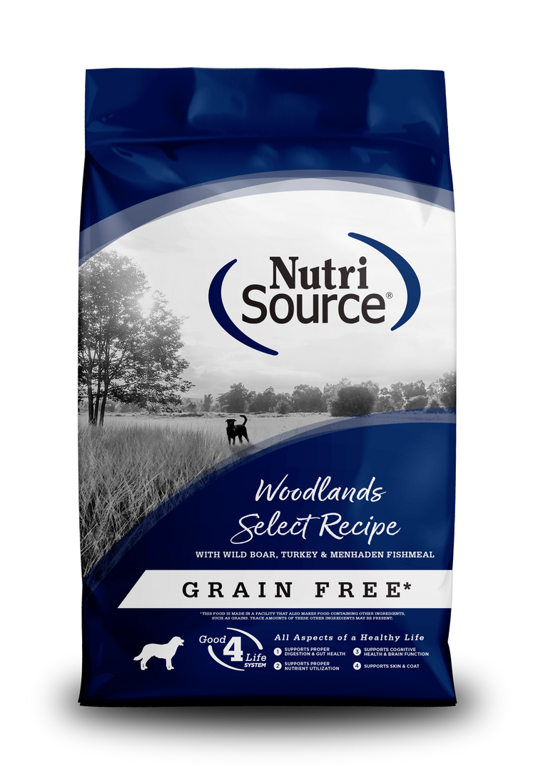 NutriSource - Chien Sanglier et Dinde - Nourriture Sèche Sans Grains pour Chiens