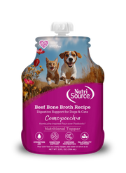 NutriSource Come-Pooch-A - Chien Boeuf en Bouillon - Garniture pour Chiens en Pochette