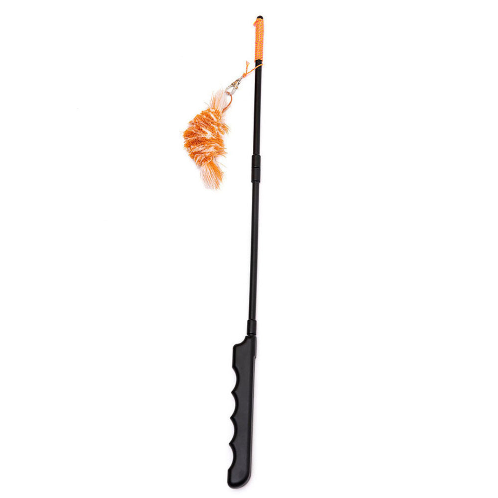 Cat Lures Cat Fishin' - Jouet Canne à Pêche avec Crevette pour Chats, 17"