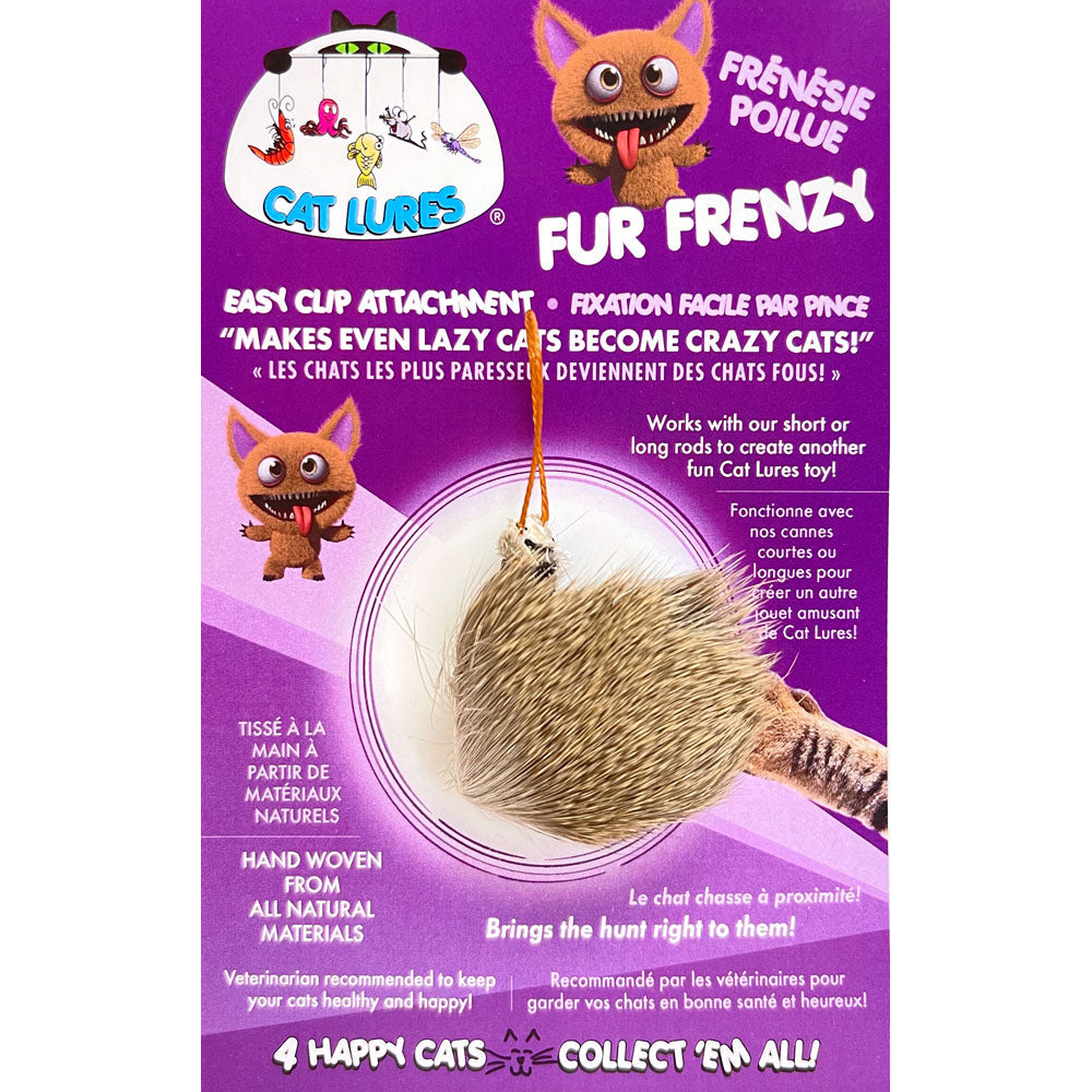 Cat Lures - Leurre Frénésie Poilue pour Tige Agace-Chat - Jouet pour Chats
