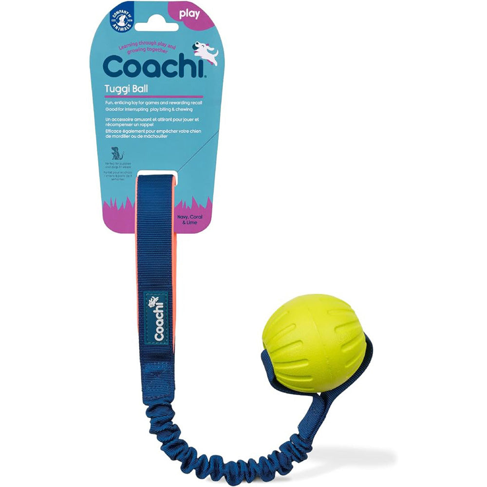 Coachi - Jouet Interactif Tuggli Ball pour Chiens, 17.5"