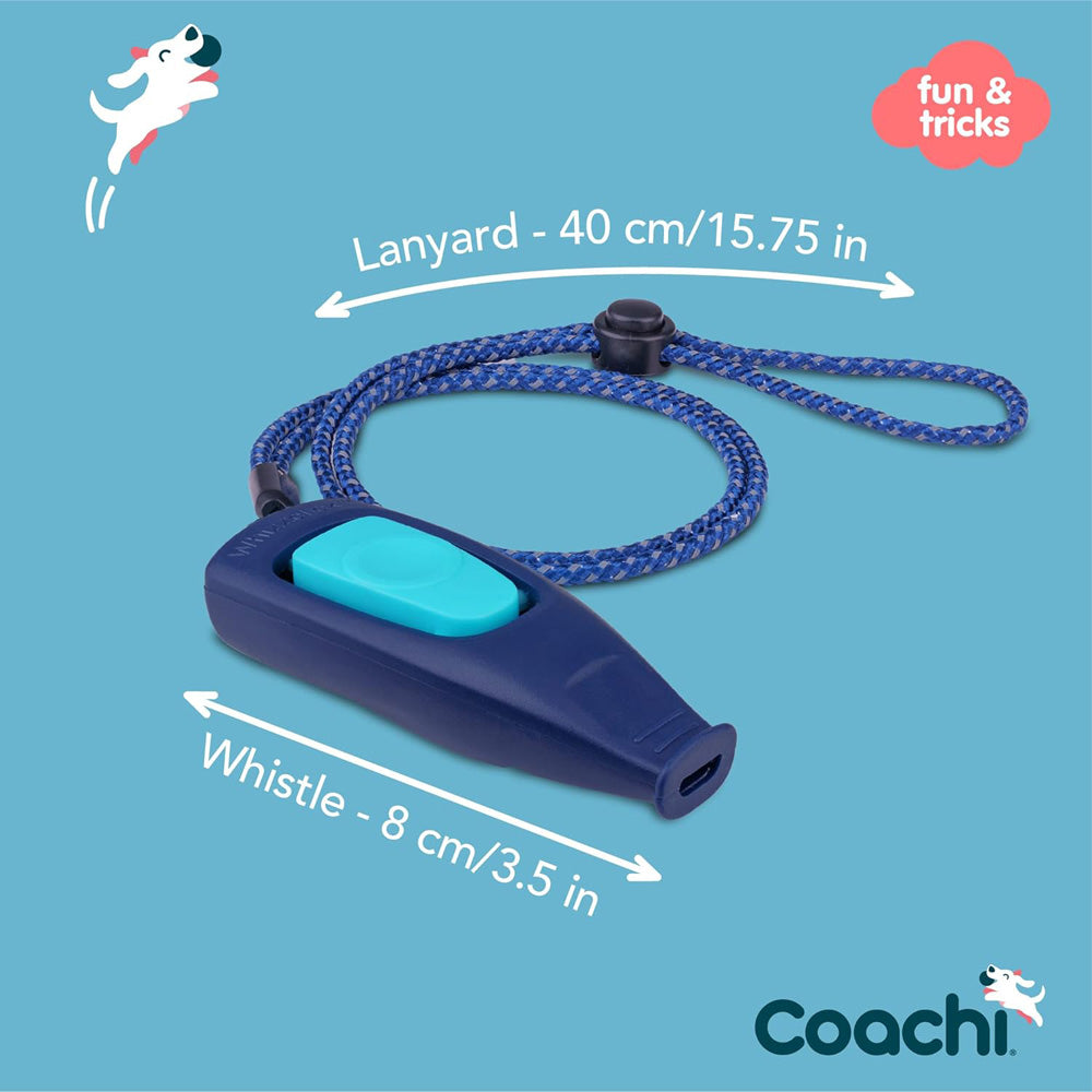 Coachi - Clicker et Sifflet WhizzClick - Accessoire de Dressage pour Chiens