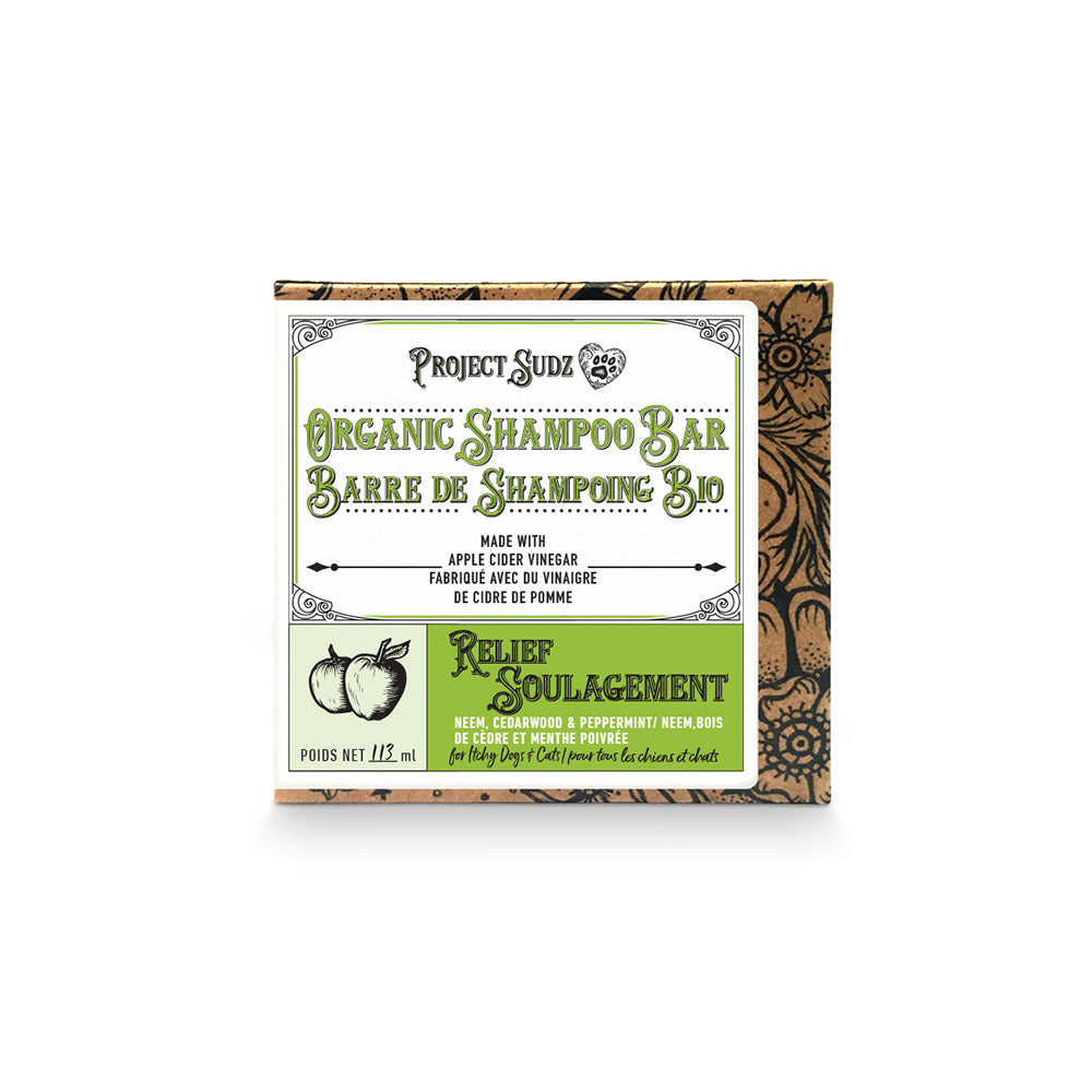 Project Sudz - Shampoing Apaisant au Neem, Cèdre et Menthe - Shampoing pour Chiens et Chats