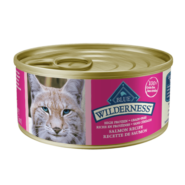 Blue Buffalo Wilderness - Chat Adulte Pâté de Saumon - Nourriture Humide Sans Grains pour Chats