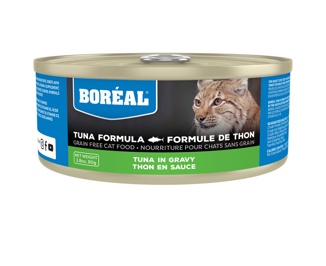 Boréal - Thon en Sauce - Nourriture Humide Sans Grains pour Chats