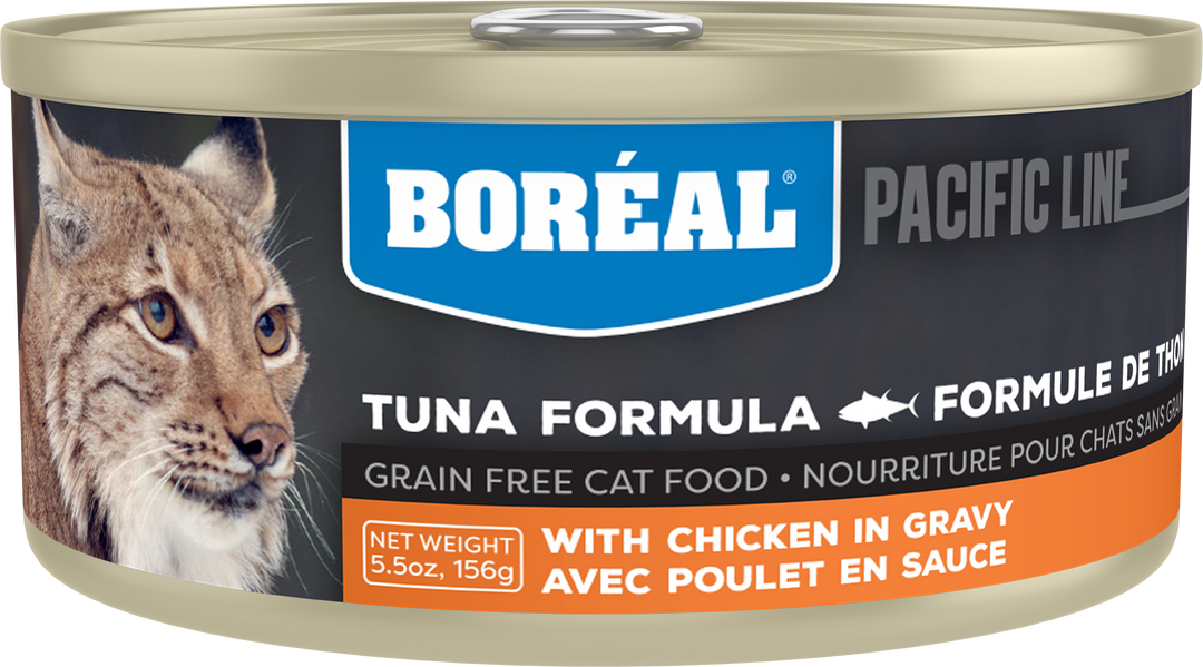 Boréal - Thon et Poulet en Sauce - Nourriture Humide Sans Grains pour Chats