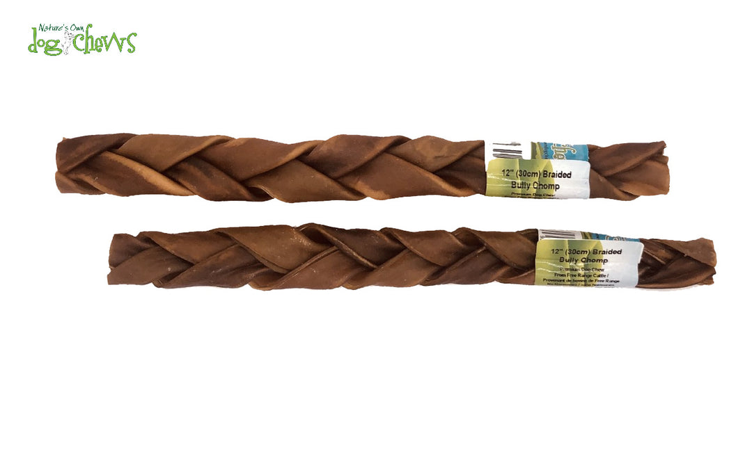 Nature's Own - Joue de Boeuf Tressés 12" - Gâteries Naturelles pour Chiens