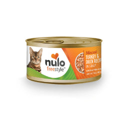 Nulo Freestyle - Chat & Chaton Dinde et Canard Hachés en Sauce - Nourriture Humide Sans Grains pour Chats