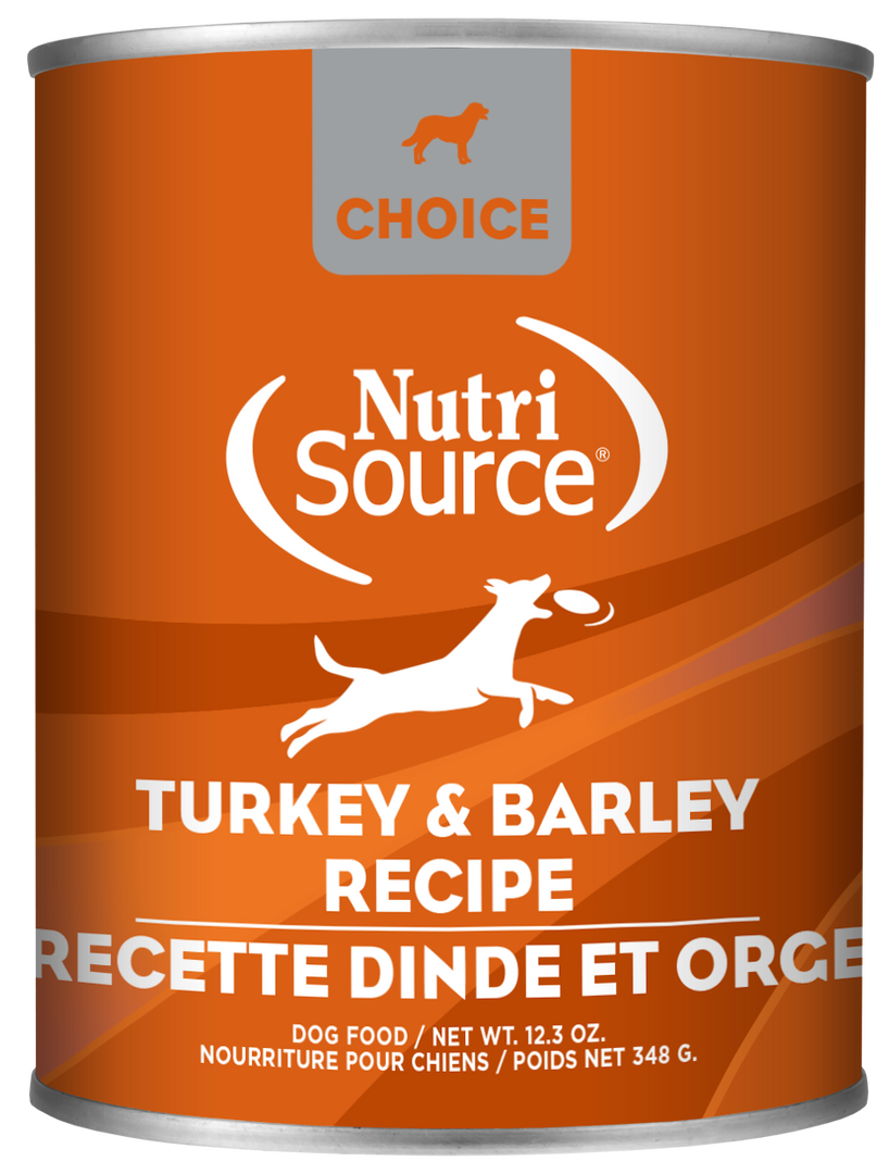 NutriSource Choice - Chien Pâté Dinde et Orge - Nourriture Humide pour Chiens