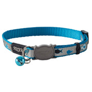 ROGZ Chat Collier ReflectoCat Poissons Bleues 6-9