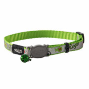 ROGZ Chat Collier ReflectoCat Oiseaux Vert Citron 8-12