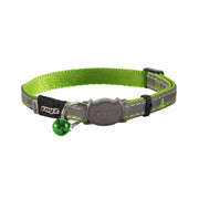 ROGZ Chat Collier NightCat Oiseaux Vert Citron 8-12